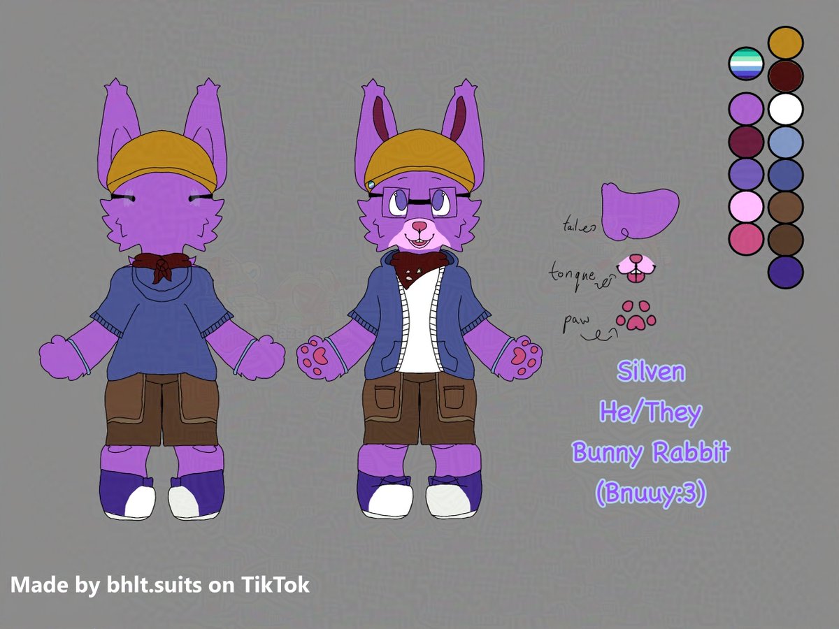 So when I got my model made i had no reference sheet and wanted to get one. So thanks to an amazing bhlt.suit on tiktok for the amazing artwork and time they  put into. Thank you again