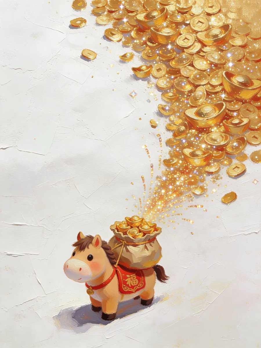 Happy Chinese New Year! 💰🧧🌸🎉
祝大家新年发大财～

上联：马踏金元财运到～
下联：你怎么对？