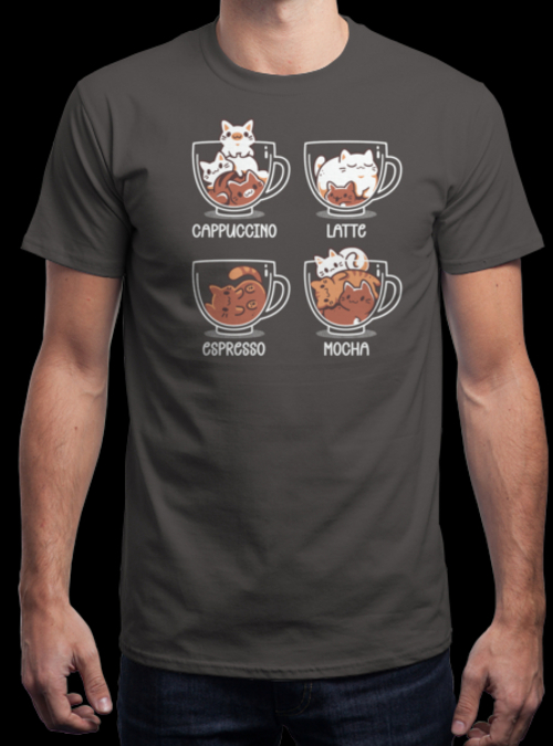 "Cat Coffee Guide" is today's tee on qwertee.com RePost for a chance at a FREE TEE!