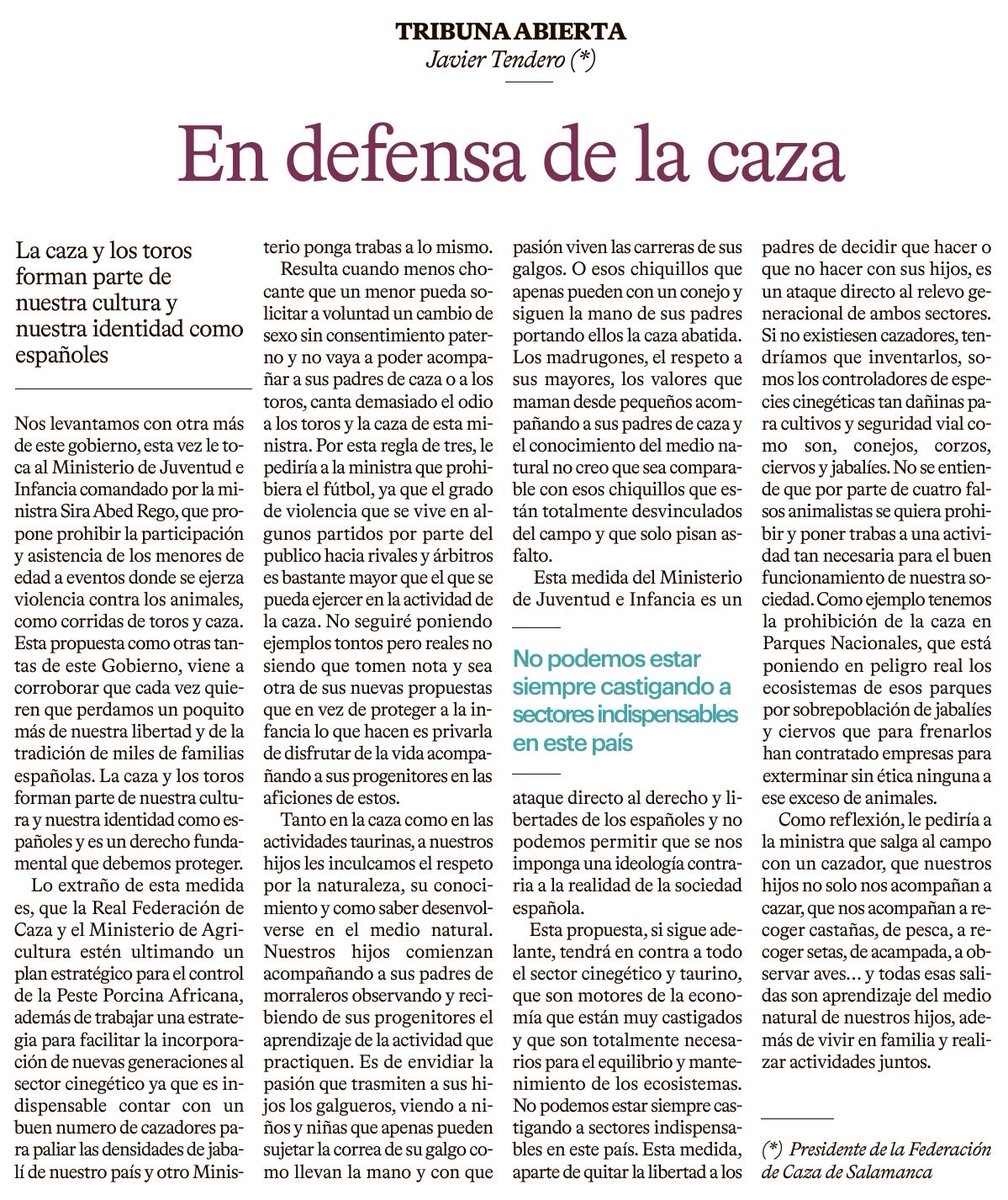 Federación de Caza de Salamanca tweet media
