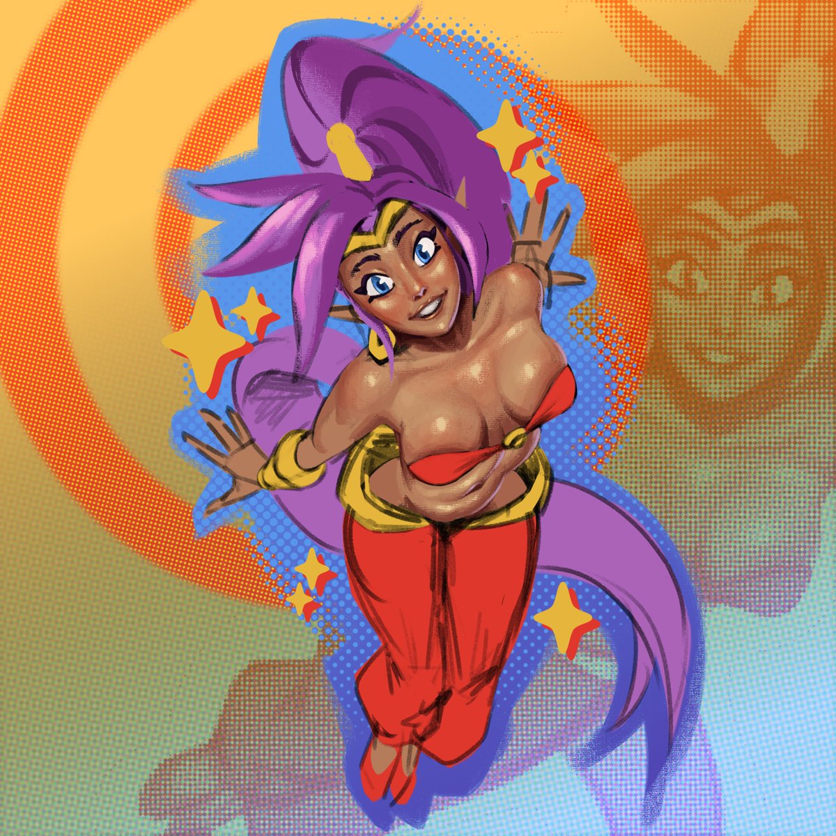 apnerexe's tweet photo. Shantae WIP 🥸 https://t.co/jEzSxwmBUO