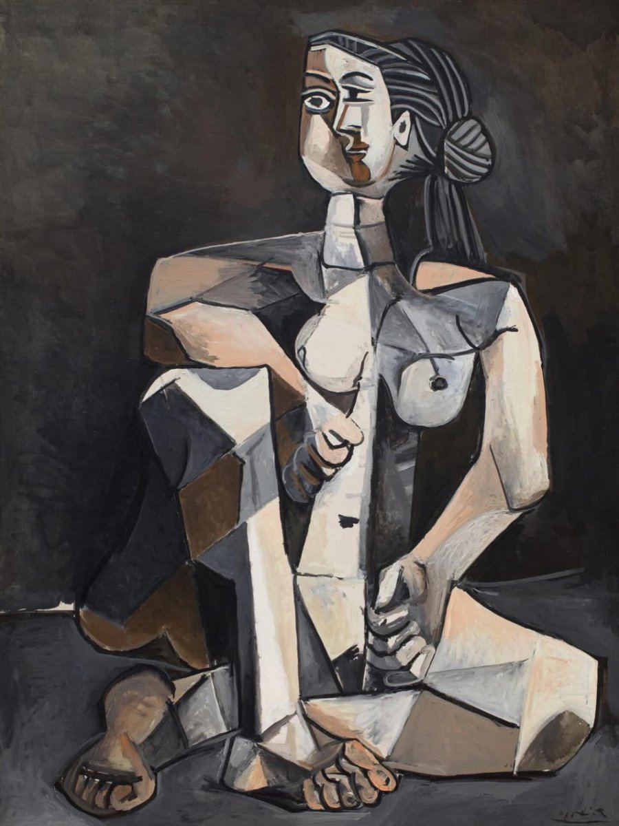 SEATED WOMAN, 1953, Pablo #Picasso (1881-1973).