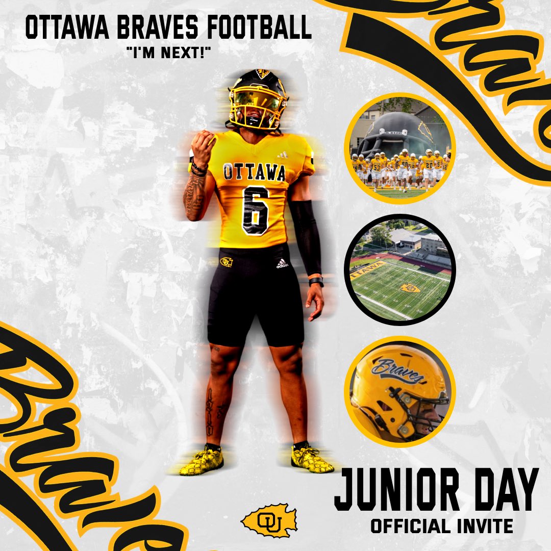 Thank you to <a href="/CoachSCDub/">Spencer Wheeler</a> and <a href="/OttawaBravesFB/">Ottawa Braves Football</a> for the Junior Day Invite!!
