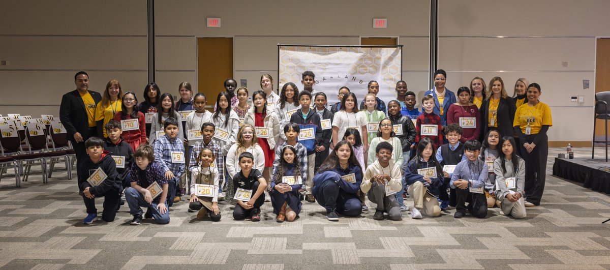 Congratulations to our 2026 Garland ISD Spelling Bee champions! 🐝 ...