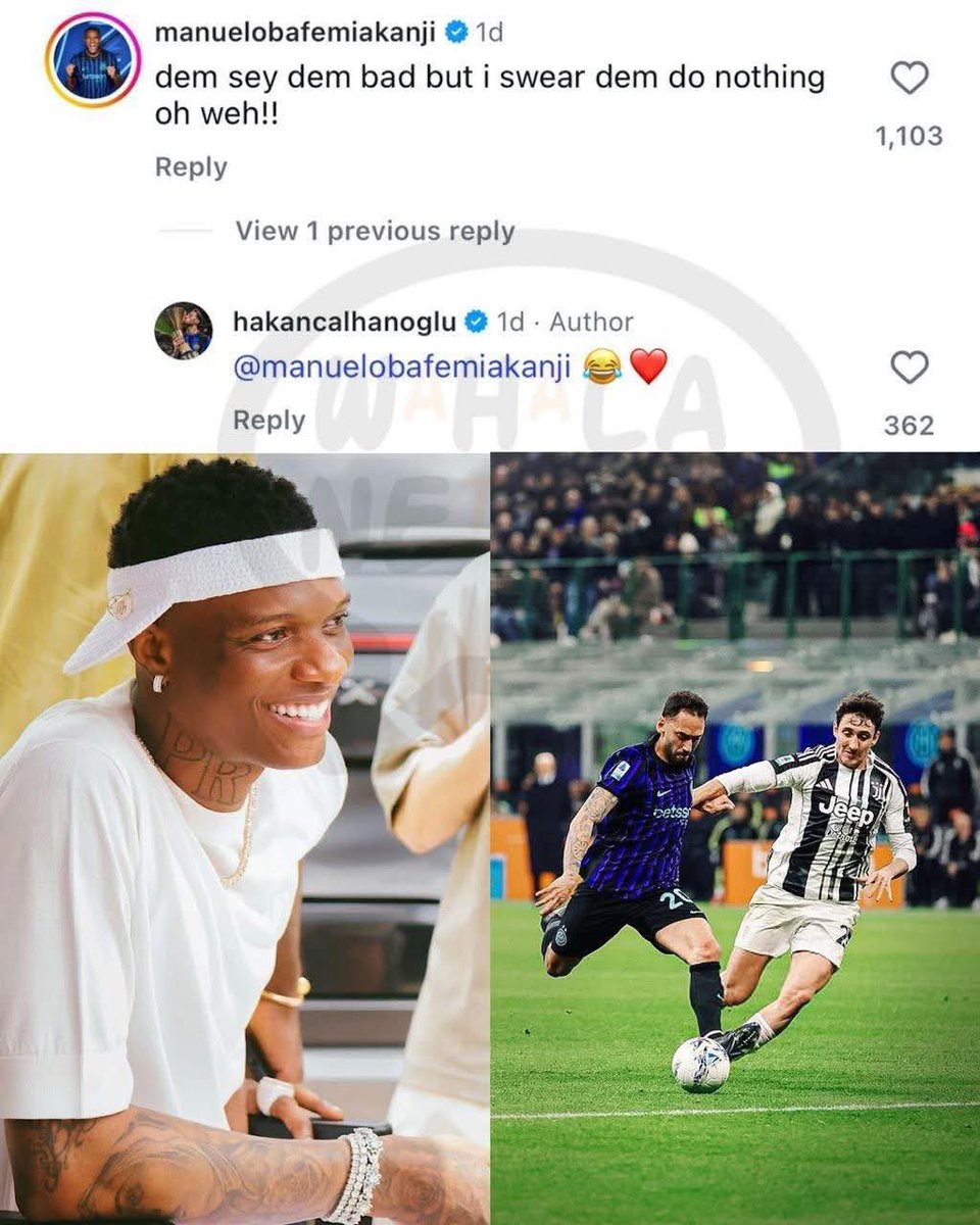 GuyMr10's tweet image. Inter Milan player used Wizkid’s lyrics to announce their winning, biggest in Africa 🔥