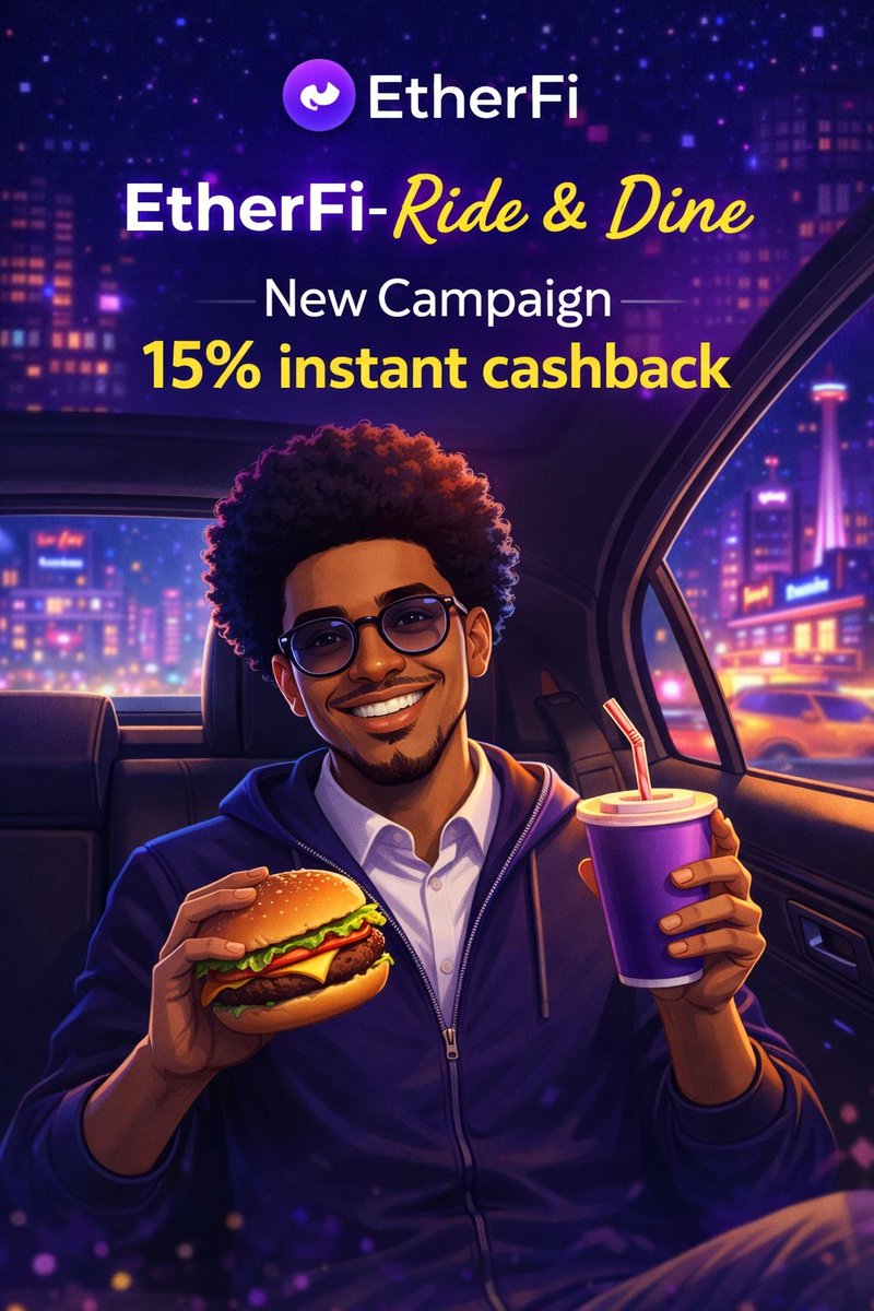 AkaBalez's tweet photo. Hello Guys, New Month, and a New Campaign on
@ether_fi 

"Ride & Dine" 15% instant cashback in food, groceries and rideshare, do not miss that oportunity!!!  
My link ahead: https://t.co/RxI0CHz1XU 

#etherfi #cryptocard #etherium #groceries #food #drinks