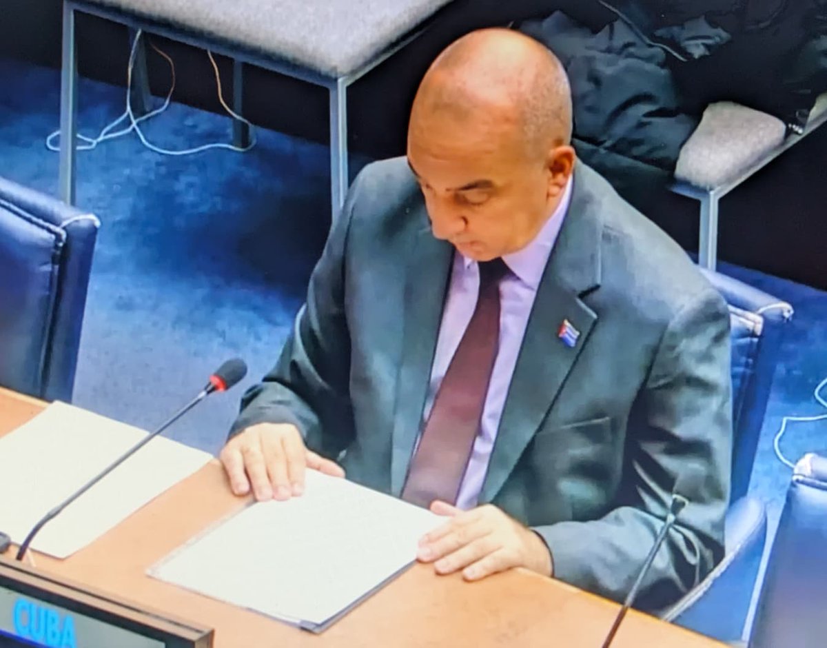 As Vice-President of the #C24, I denounced that economic blockades and external pressures seek to impose and perpetuate neocolonial practices contrary to the <a href="/UN/">United Nations</a> Charter.

I warned about hegemonic doctrines targeting Latin America and the Caribbean as a #ZoneOfPeace.