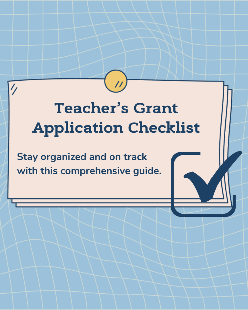 Make your next grant application easier.

Our free Teacher’s Grant Application Checklist walks educators and administrators through every step so nothing gets missed.

Download the checklist now and start securing funding for your school.

schooldatebooks.com/wp-content/upl…