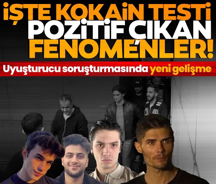 Uyuşturucu soruşturmasında yeni gelişme: İşte testleri pozitif çıkan fenomenler! 
<a href="/leyllayildiz/">Leyla Yıldız</a> haberi

sabah.com.tr/yasam/son-daki…
