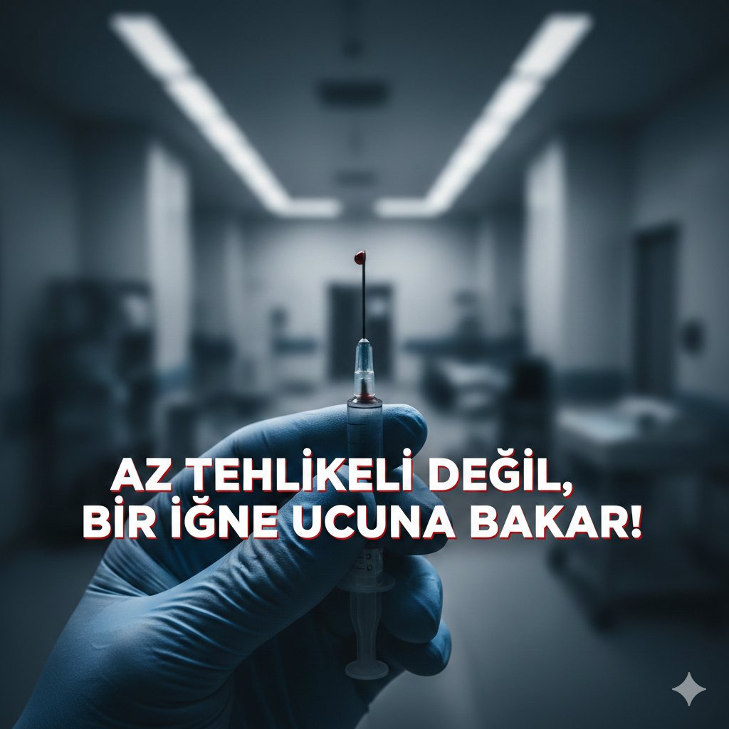 İğnenin ucunda,ölümcül bulaşıcı hastalık risklerinin kol gezdiği bir işyerinde yani hastanelerde hekimlerimizin hemşirelerimizin sağlık personelimizin yaptığı sağlık hizmetleri çok tehlikelidir Sn Cumhurbaşkanım. <a href="/RTErdogan/">Recep Tayyip Erdoğan</a> <a href="/isikhanvedat/">Prof. Dr. Vedat Işıkhan</a> <a href="/drmemisoglu/">Prof. Dr. Kemal Memişoğlu</a>
#HastanelerÇokTehlikeli