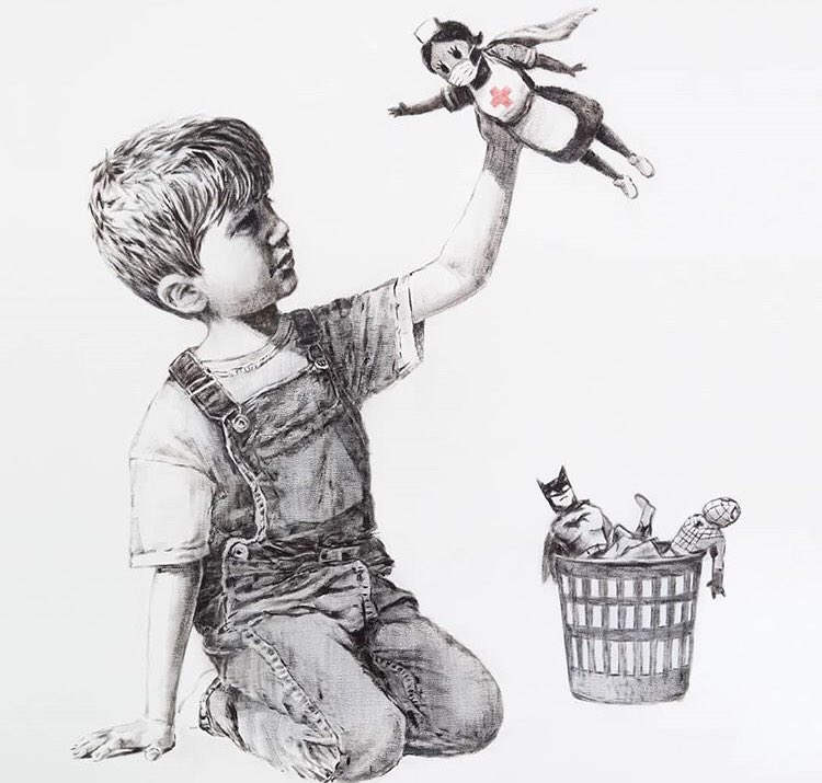 No son los únicos.

Pero todo lo que pidan, es poco.

Banksy, otros tiempos, cuando aplaudíamos y eso.