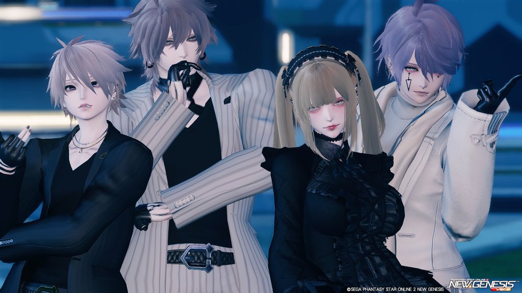 姫を囲うホスト達みたいになっておもろかったwww

#PSO2NGS_SS