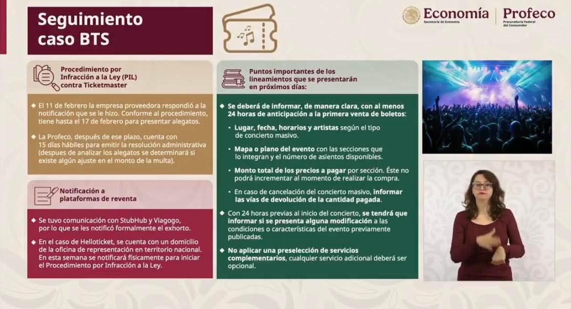 lxbtsxpjh_'s tweet photo. ACTUALIZACIÓN | BTS MÉXICO 🇲🇽 

En seguimiento al caso de BTS, se informa que Ticketmaster ya dio respuesta a la notificación realizada y cuenta con plazo hasta el 17 de febrero para presentar sus alegatos. Posteriormente, https://t.co/u6anM0tN4a
