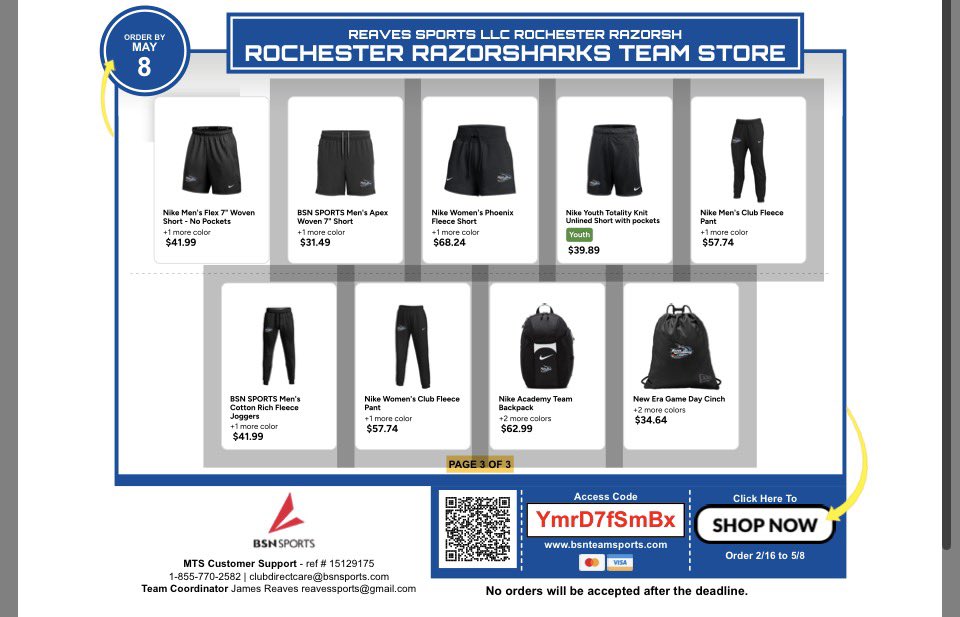 🚨🚨🚨🚨
The Razorsharks Team Store is now open! All proceeds from each purchase will go towards supporting upcoming youth programming. Make sure you purchase your Razoarksharks gear and support the youth. 🦈🏀