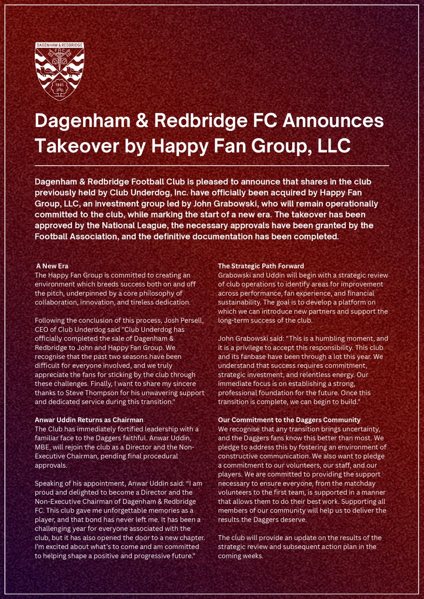 Dagenham & Redbridge tweet media