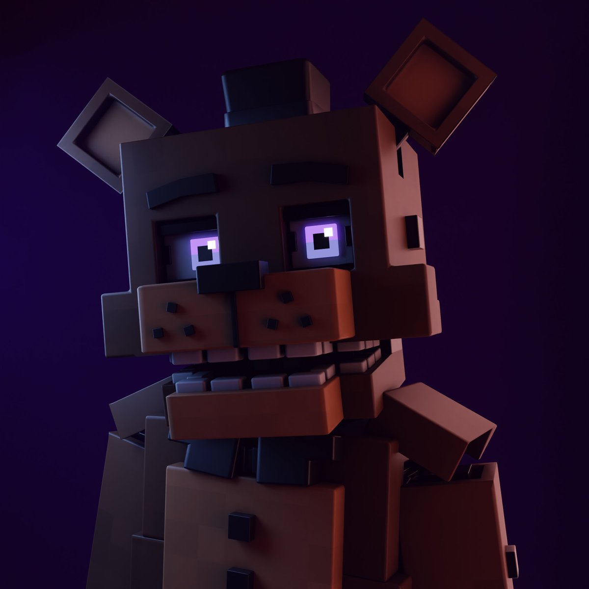 _Grach1k_'s tweet photo. Freddy rig test 
(Rig by @pdfca776 )
#fnaf #FNAF2Movie #fnaffanart #freddyfazbear #render #Minecraft #fnafminecraft https://t.co/wwYfIHWIIx