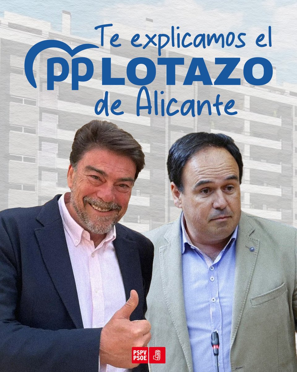 Te contamos en 4️⃣ sencillos pasos cómo se orquestó el escándalo de vivienda pública de Alicante 

PD: Seguimos esperando que devolváis los pisos.

🧶⤵️