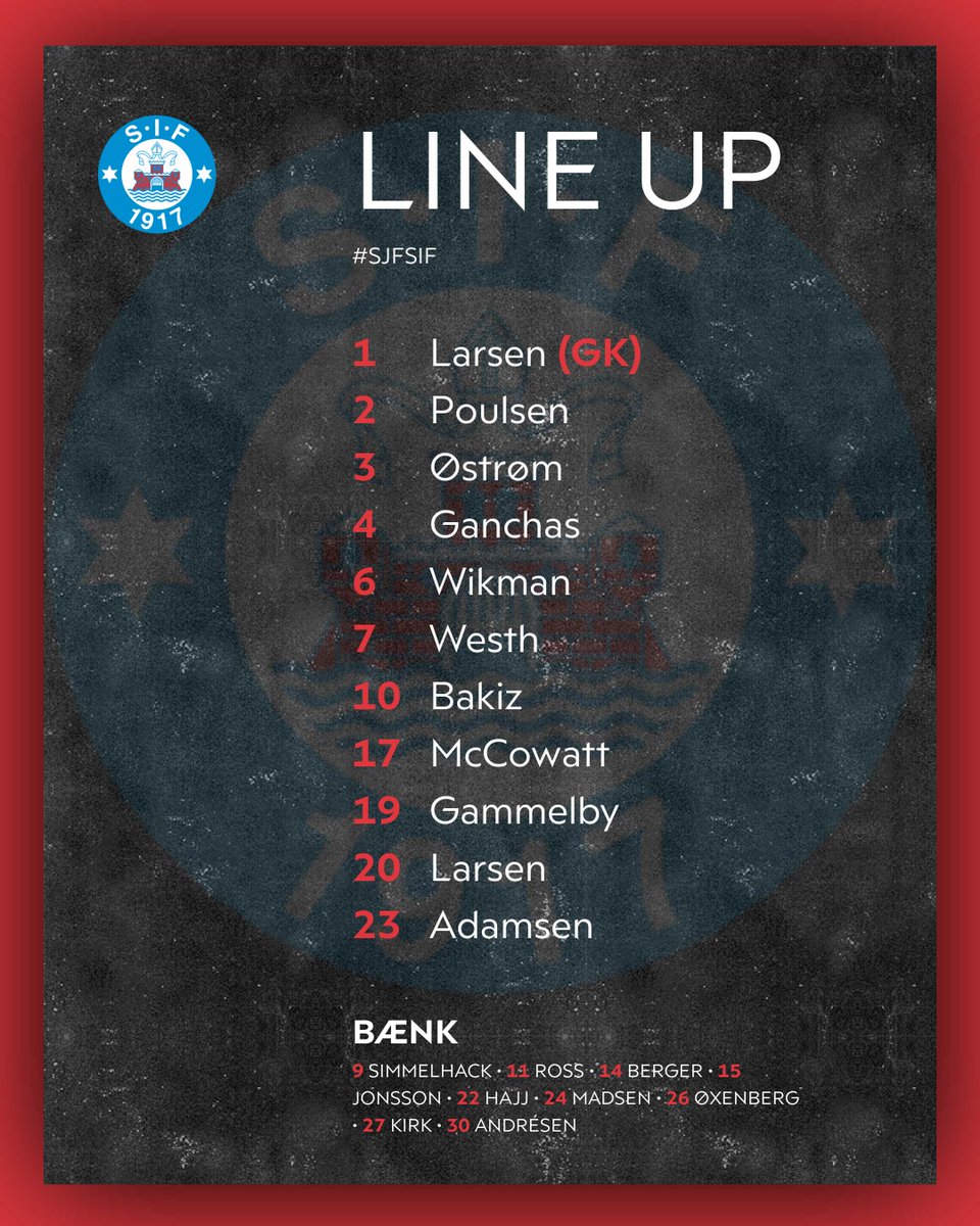 Superligaen's tweet photo. Startopstilling Silkeborg IF
#SLDK #SJFSIF #ditholdvoresliga https://t.co/rV4xugSBH0