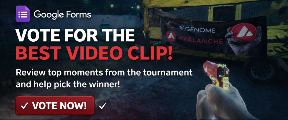 Clip Contest Voting is now LIVE.

The Undead Blocks Firearm Roulette Tournament delivered insane clutches, chaotic weapon swaps, and pure roulette madness. Now the community decides the ultimate clip.

🗳️ Vote here: forms.gle/Cs9qZTHdknc6D8…

✅One vote per person. Limited time.