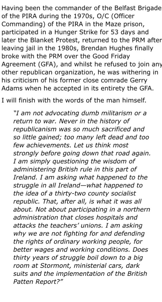 Remembering Brendan Hughes today.