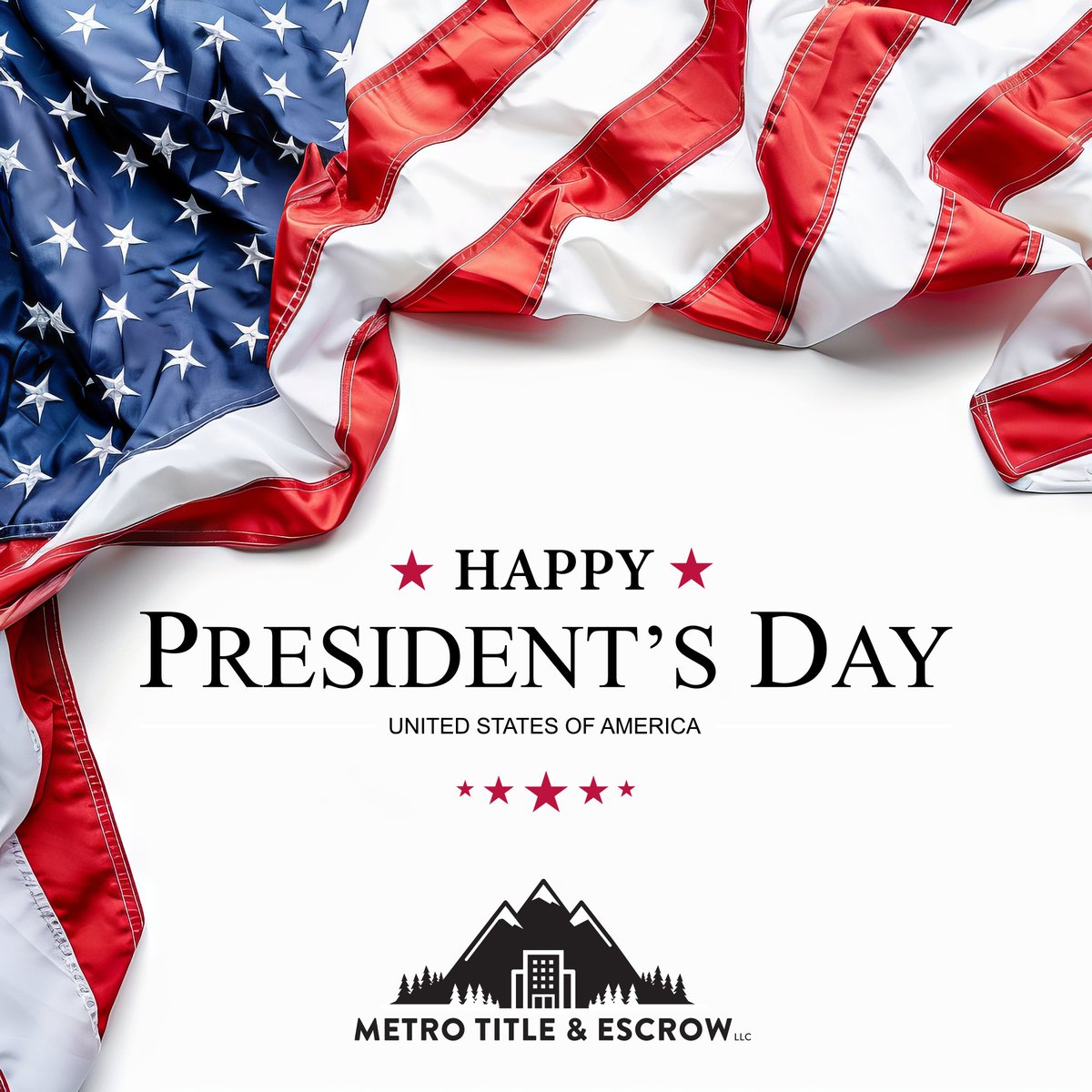 MTitle_Escrow's tweet photo. ★ HAPPY ★
PRESIDENT’S DAY
★ ★ ★ ★ ★

Metro Title &amp; Escrow
https://t.co/Hx8T4rzlF7 https://t.co/AHkR9W0svo