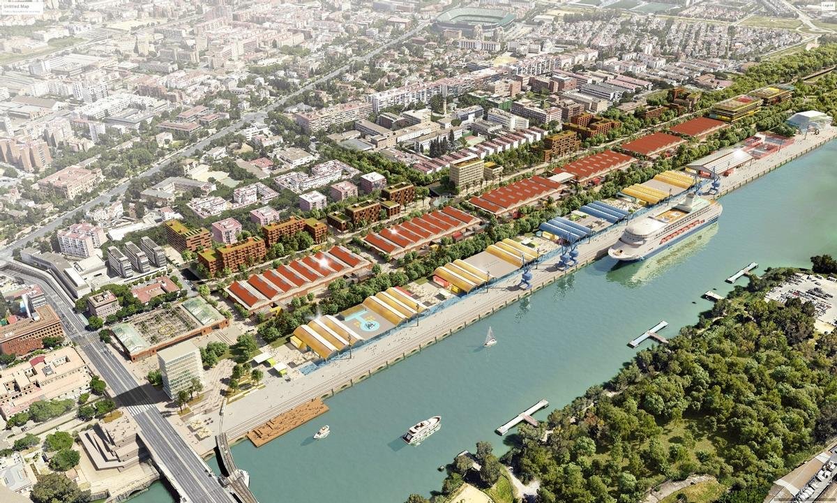 PUERTO DE SEVILLA: VUELVE EL PELOTAZO.

La Junta de Andalucía ha dado luz verde al Plan Especial del Puerto de Sevilla, 232.209 metros cuadrados entre el puente de las Delicias y el puente del Centenario, delimitados por la avenida de La Raza y la dársena del Guadalquivir. Su