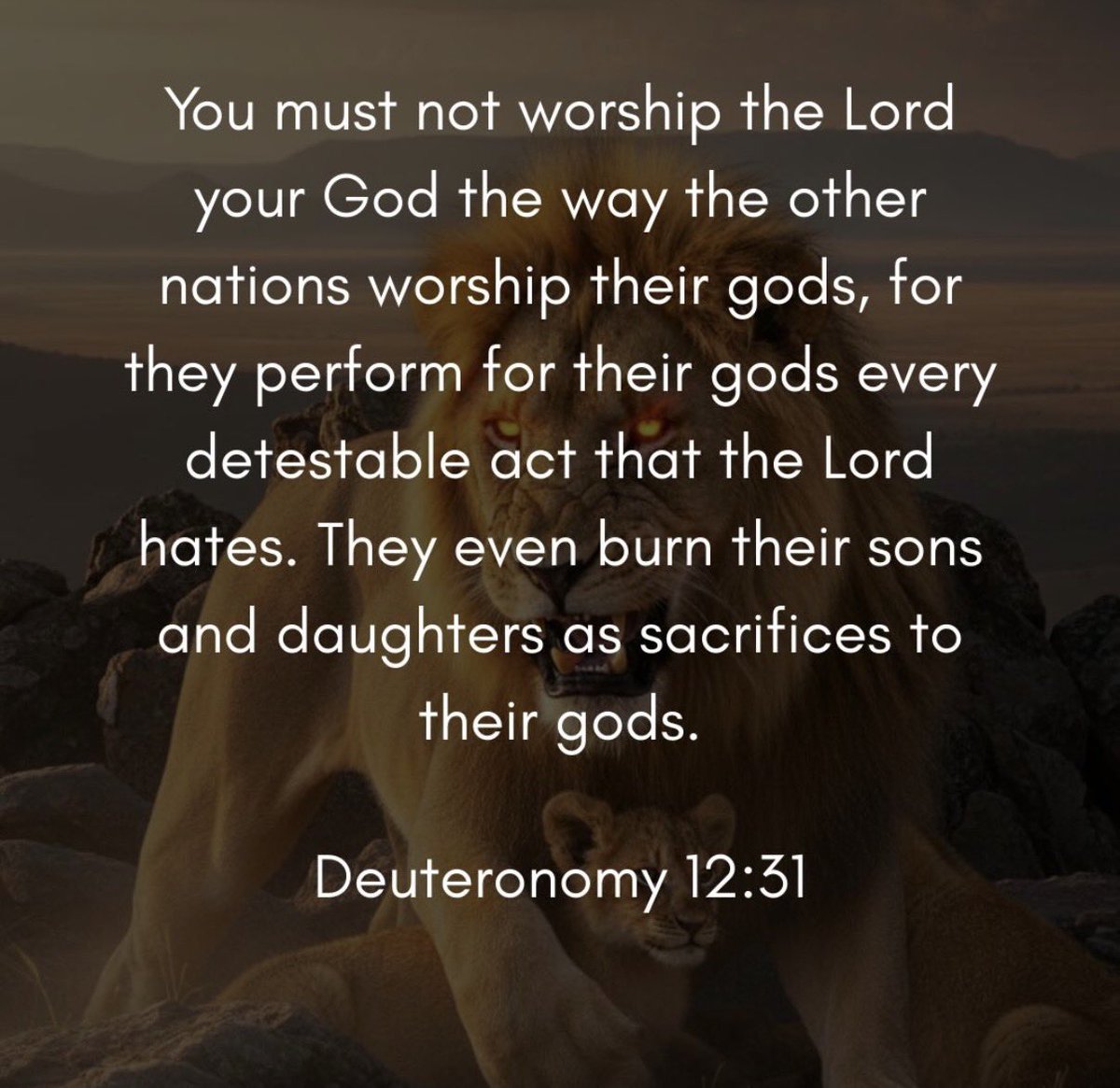 A nation without moral foundation cannot stand.

You must not worship the Lord your God the way the other nations worship their gods…
-Deuteronomy 12:31

Restoration begins with returning to God.