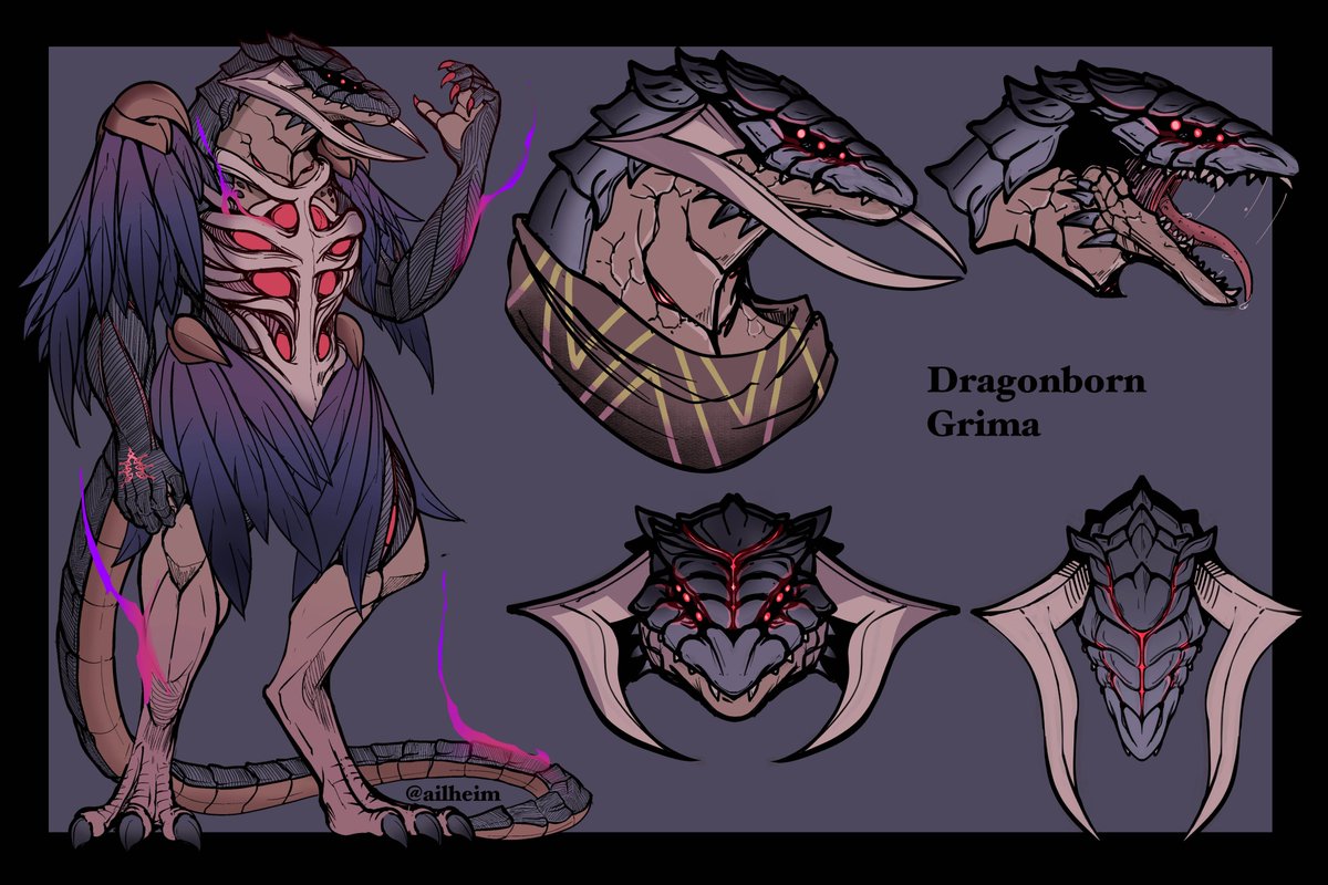 Dragonborn Grima concept