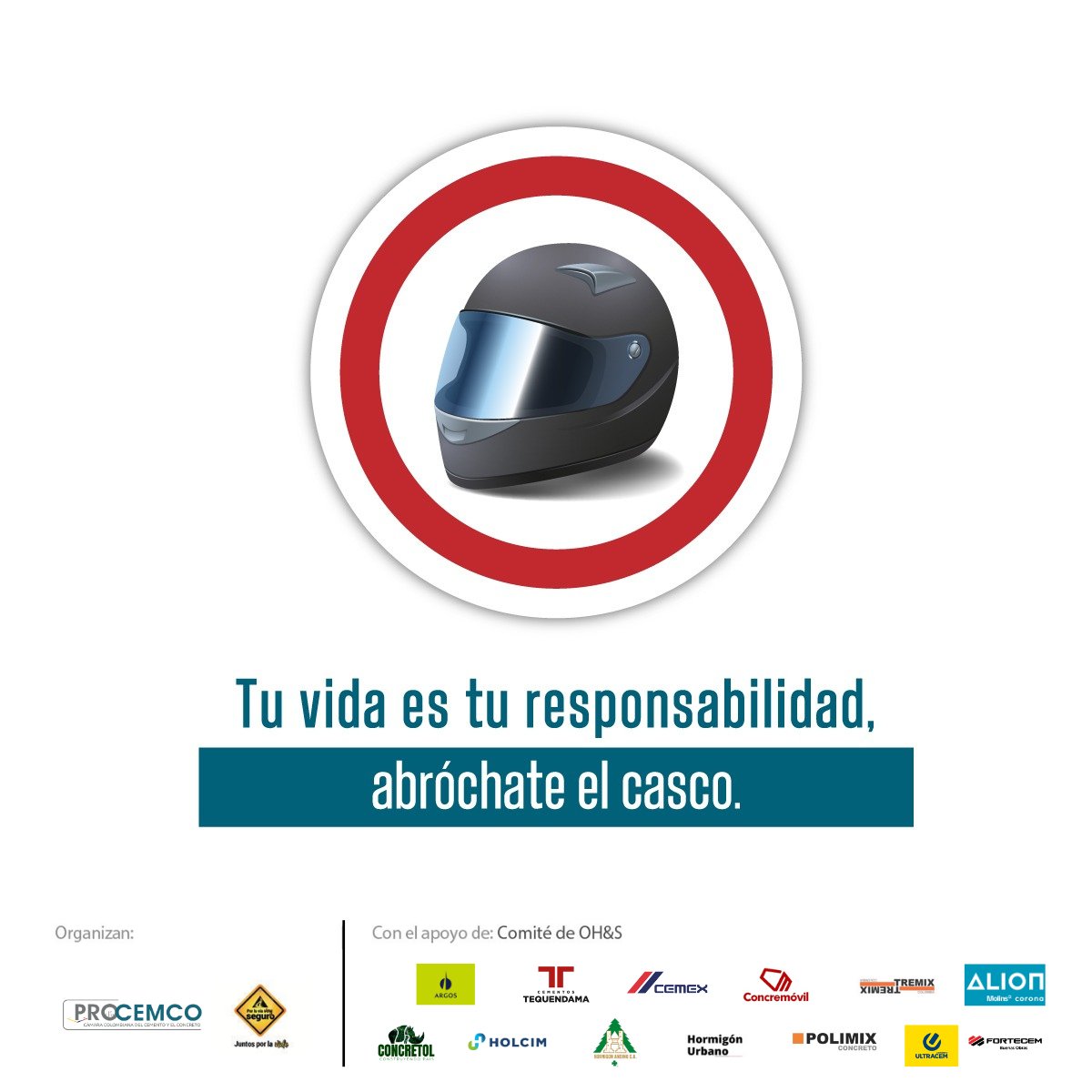 Los motociclistas que usan el casco tienen un 73% menos de mortalidad que los que no, usar tu casco correctamente puede salvarte la vida.
#PROCEMCOPorLaVia #PorLaViaVoySeguro <a href="/CEMEX_Colombia/">Cemex Colombia</a> <a href="/Cementos_Argos/">ARGOS</a>  <a href="/HOLCIMColombia1/">Holcim Colombia: líder en construcción sostenible</a> <a href="/polimixconcreto/">Polimix Concreto</a>  <a href="/CTequendama/">Cementos Tequendama</a> <a href="/Ultracem/">Ultracem</a>