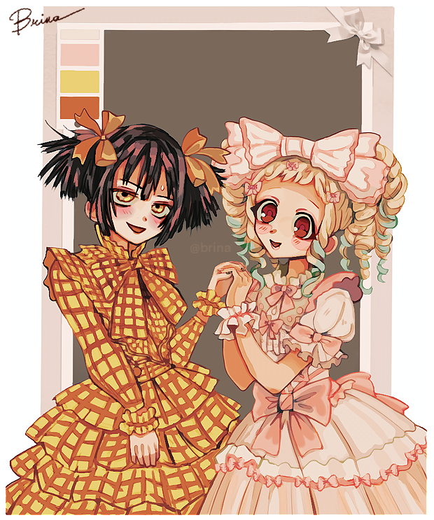 ShinSan20109's tweet image. Yuri hananene? Yuri hananene.
A very much bonus special after my first valentine post!🌸
-
I had so much fun drawing these outfits🌸
#tbhk #jshk #hananene #neneyashiro #digitalart