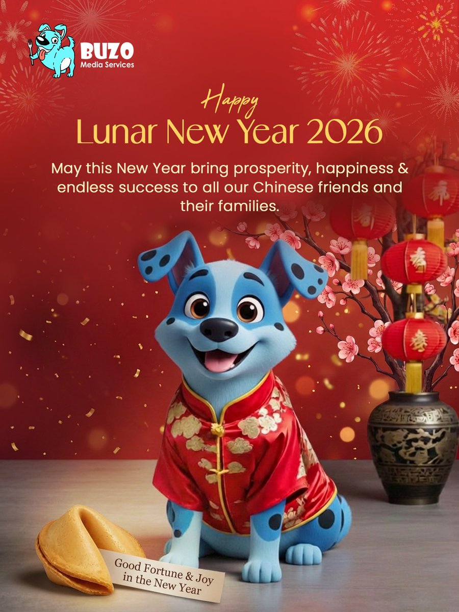 buzomedia's tweet photo. Pawsperity, joy, and a whole lotta woof in 2026 🐾🎆 May this Lunar New Year bring abundance to your goals, happiness to your home, and success that follows you every step of the way.
.
.
.
#ChineseNewYear #NewYear2026 #mynameisnanon #目黒蓮誕生祭2026 #trendingnow https://t.co/dndIwgjv5x