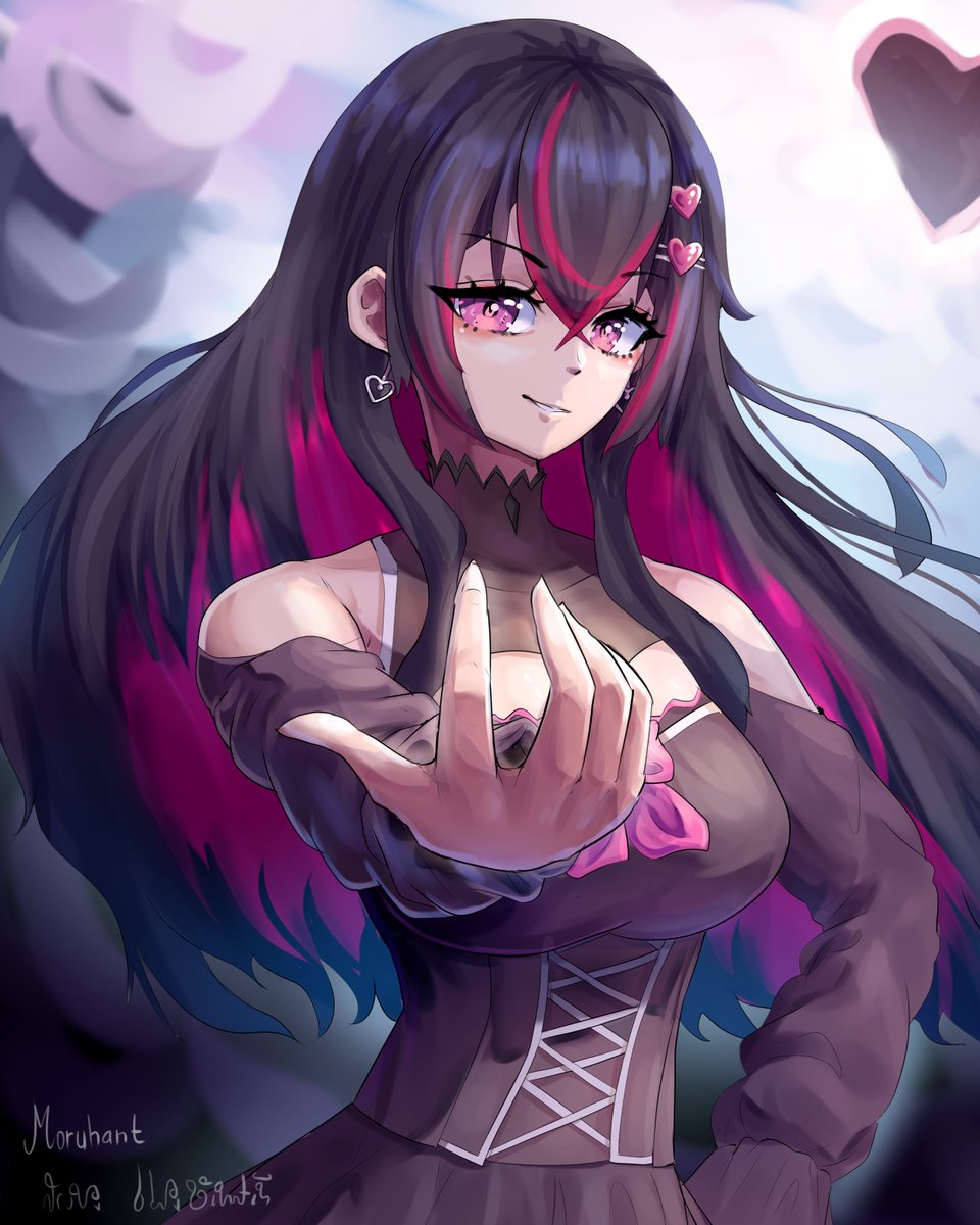Fanart ultah buat <a href="/DarlyneNBloom/">Darlyne Nightbloom【Whicker Butler】</a> tapi telat :')
#Dadart #vtuber