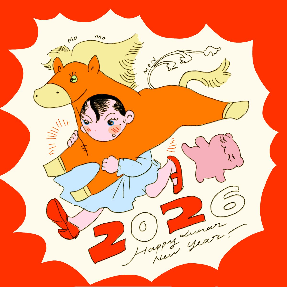 MomoMon176599's tweet photo. HAPPY LUNAR NEW YEAR GUYS #2026  #LunarNewYear  🎊🎊🎊 https://t.co/GO5WSOlR6q