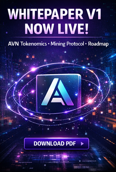 AventraNetwork's tweet photo. 🚀 Aventra Whitepaper V1 is officially live! 🟢

Discover AVN tokenomics, mobile mining protocol, staking utilities, and our roadmap toward a decentralized Web3 future.

📄 Read it here:  https://t.co/kLGNRFbjXZ

#AventraNetwork #Airdrop