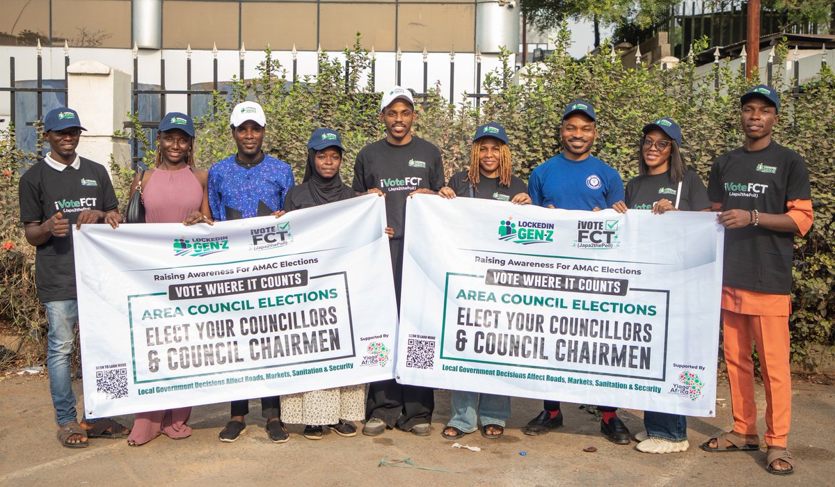 michaelblegend's tweet photo. Change isn’t a wish—it’s a vote! 🗳️🔥

Honoured to anchor the #LockedInGenZ &amp; #iVoteFCT rally across Abuja! We’re mobilising for the AMAC Area Council elections.
Local govt = Local impact. Get those PVCs ready! 🪧🇳🇬

#FCTDecides2026 #AMACElections #MichaelBLegend https://t.co/ILqfS7JPdA