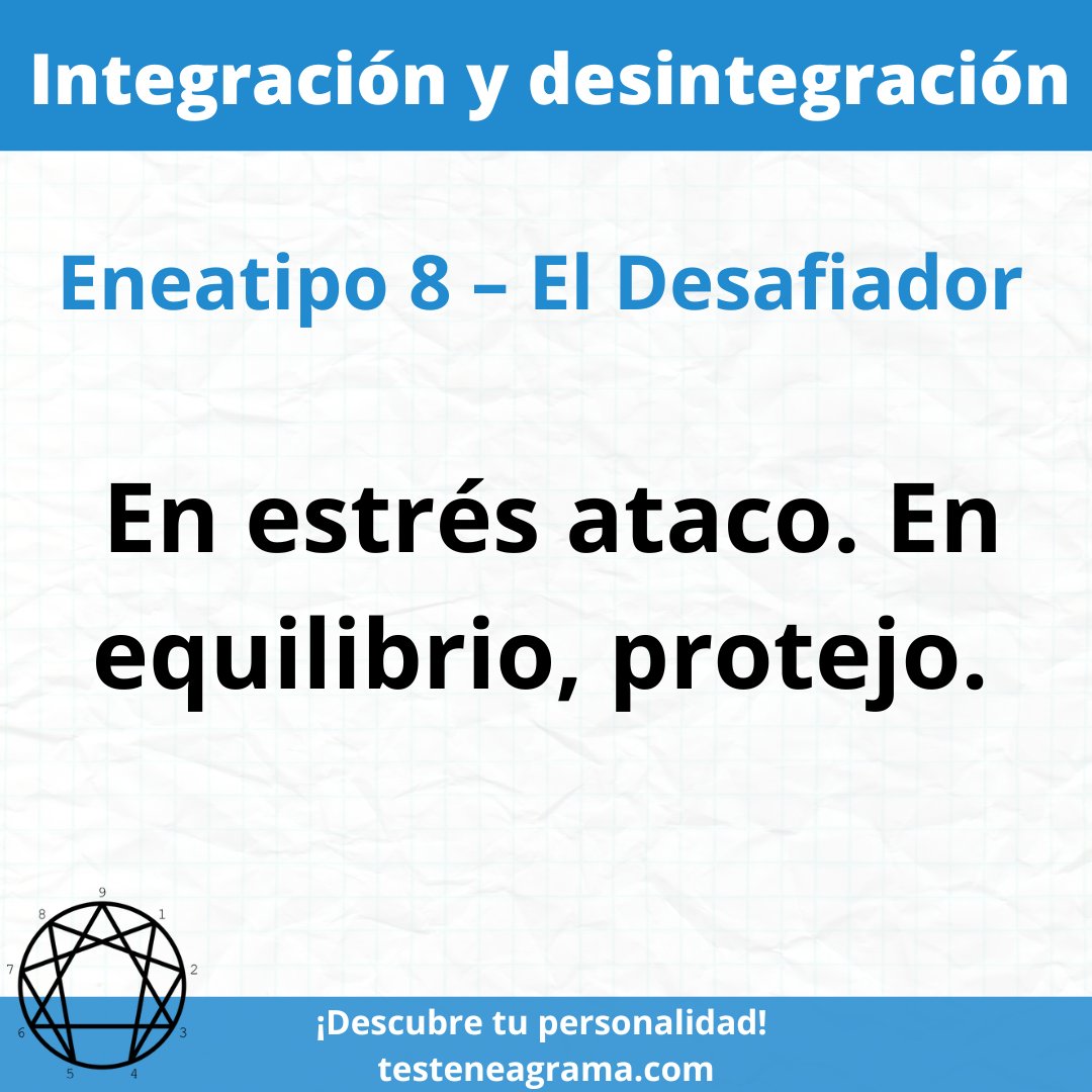 🔥 Desintegración: el Ocho puede cerrarse, desconfiar y aislarse emocionalmente.
🌱 Integración: cuando está sano, cuida, protege y se muestra generoso, usando su fuerza para el bien común.
#Eneatipo8 #Eneagrama #LiderazgoConsciente #Autenticidad