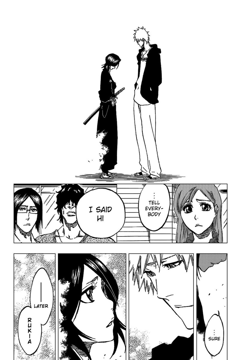 there’s no way people actually see this interaction as romantic 😭😔 #BLEACH