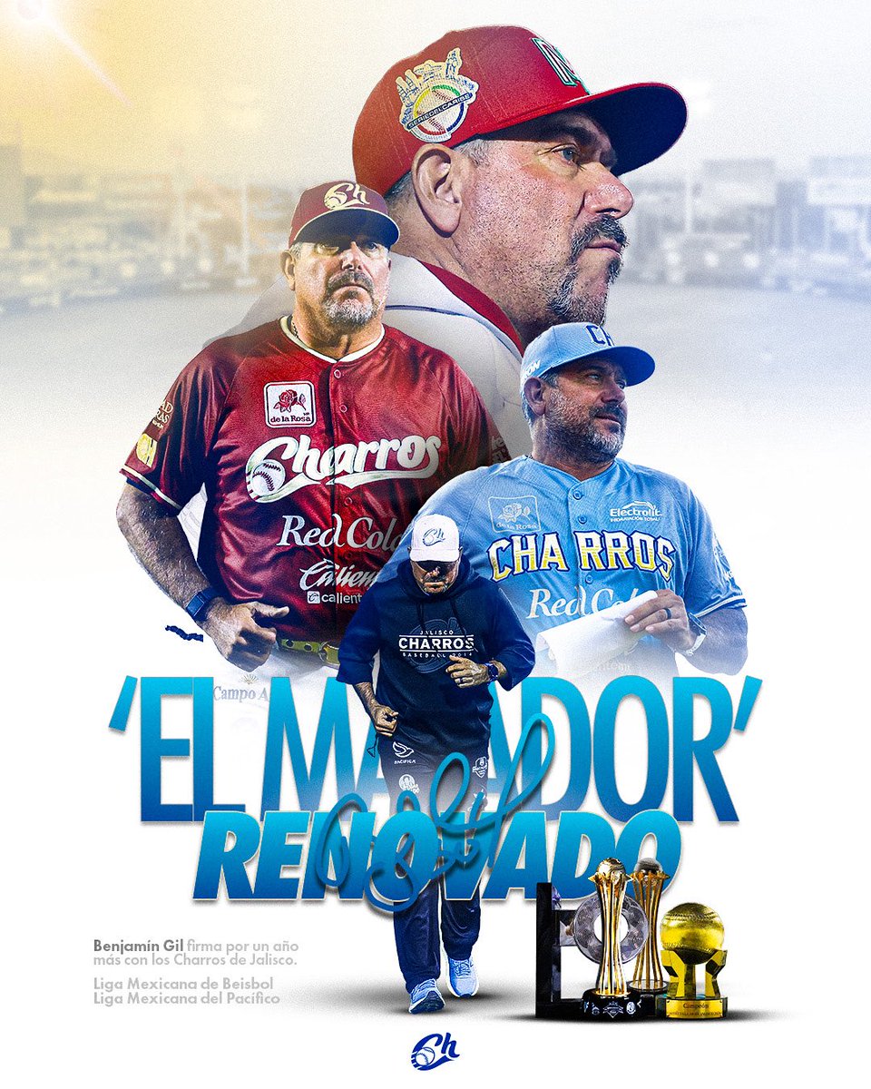 Renueva Benjamín Gil contrato con Charros de Jalisco🐴🏆🤠

➡️El “Matador” estará al frente del equipo tanto en la T2026 de LMB y la T2026-27 de LAMP.

Nota completa📝 tinyurl.com/BGCharro