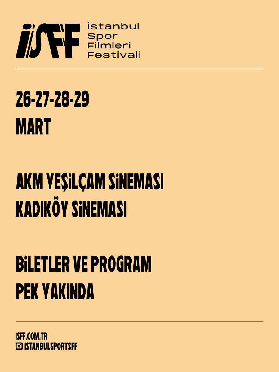 İstanbul Uluslararası Spor Filmleri Festivali tweet media