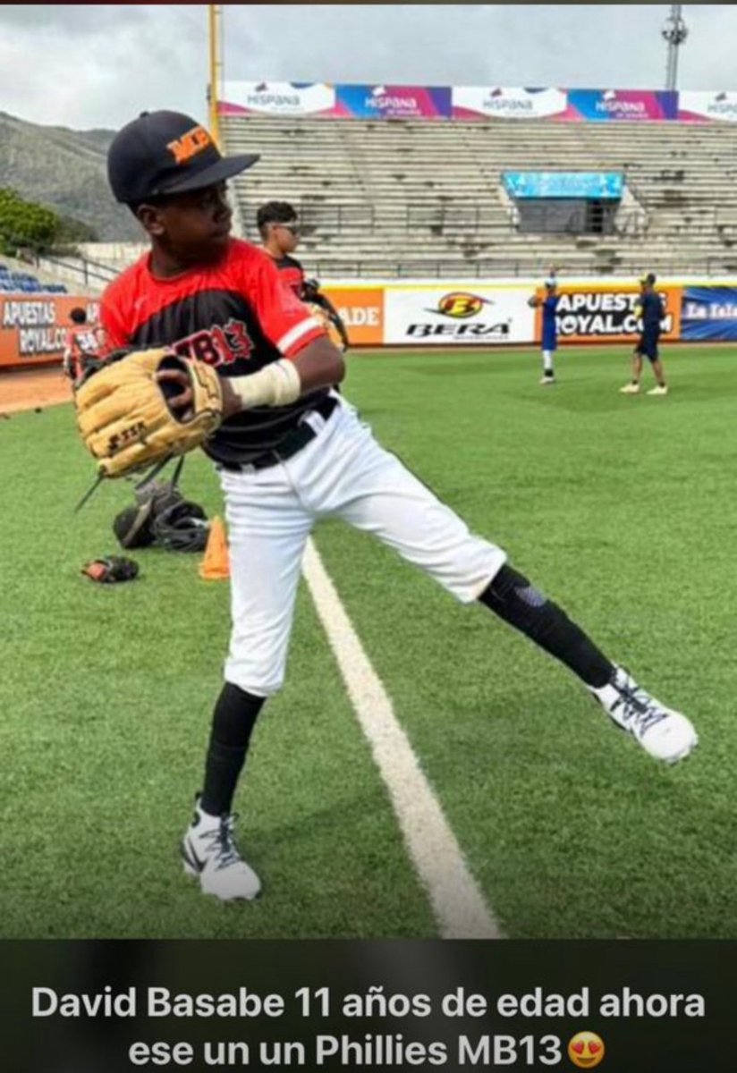 intscoutingdpt's tweet photo. @Phillies You guys must have a magic ball because that’s the only way you could see the future after locking up a 2031 player… who’s 11 years old from Venezuela .. cc @MLB @Enrique_Rojas1 https://t.co/zJjKIghLVd
