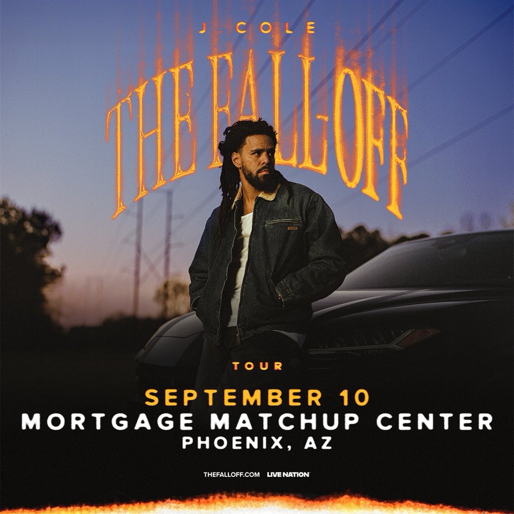MMCenter_PHX's tweet photo. J. COLE. THE FALL-OFF TOUR. MORTGAGE MATCHUP CENTER. SEPTEMBER 10. 🔥

Sign up now for the artist presale!

🔗: https://t.co/K83sW6g0Z0 https://t.co/el1dxvrVmM