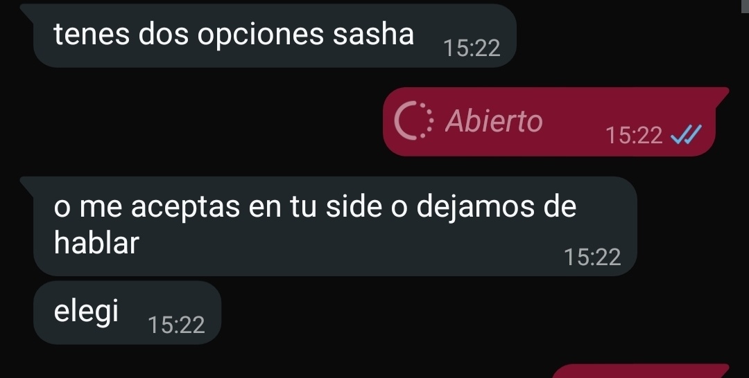 soy fiel defensora de que no hay q pasarle la side a tu pareja y por eso una vez casi me dejan de hablar