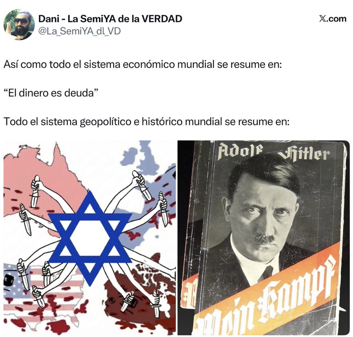 tessy_lopez's tweet photo. @RoiLopezRivas Para Imponer las Mentiras del Presente
Hay que Borrar las Vedad del pasado‼️
La Narrativa Perniciosa ,DIFAMANTE de las “víctimas” del inexistente holocausto. https://t.co/fmHDMLbnb2