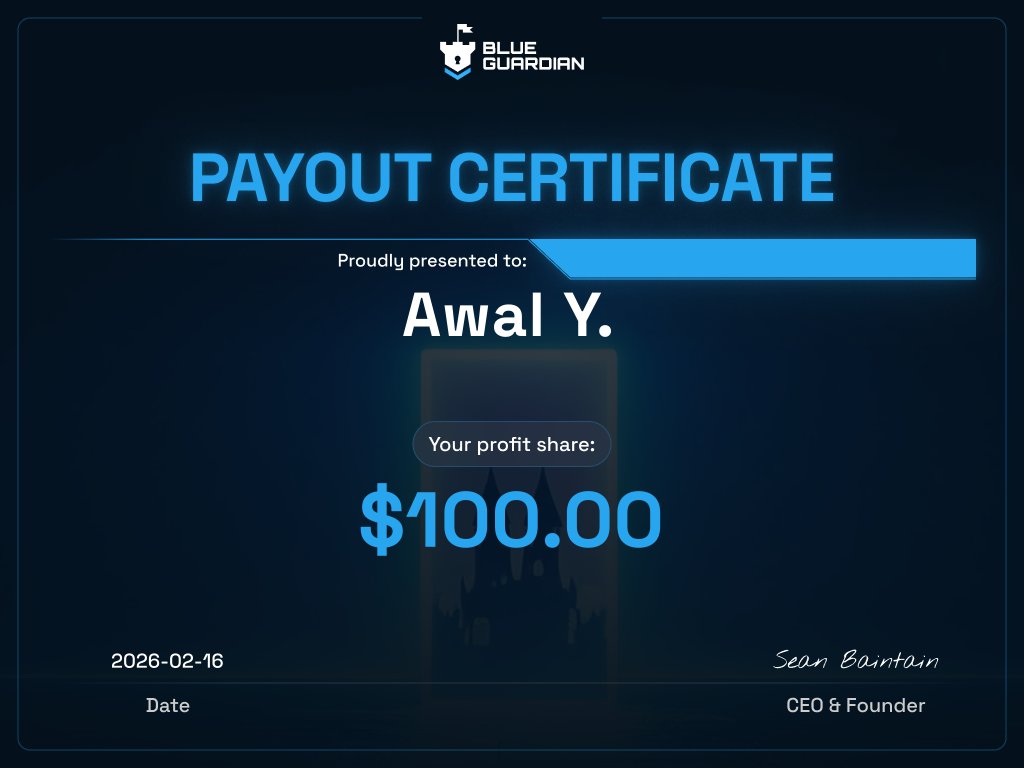cryptusdominus's tweet photo. Very happy and delighted to share my payout from @BlueGuardiancom 
Payout of $100 on $5000 account 
Using this medium to let anyone seeing this knows that with blue guardian once you followed all the rules payout is inevitable.
Once again thank you @BlueGuardiancom 
@EricGairns . https://t.co/nDSGQ6e36D