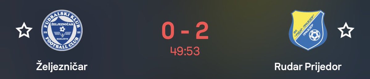 blazentije's tweet photo. π§π¦ Zeljeznicar vs. Rudar Prijedor: Letβs do it again, Over 2.5 Goals at 1.30 is a gift π #InPlay #Betting #Zelja https://t.co/z0NdsX7wDc