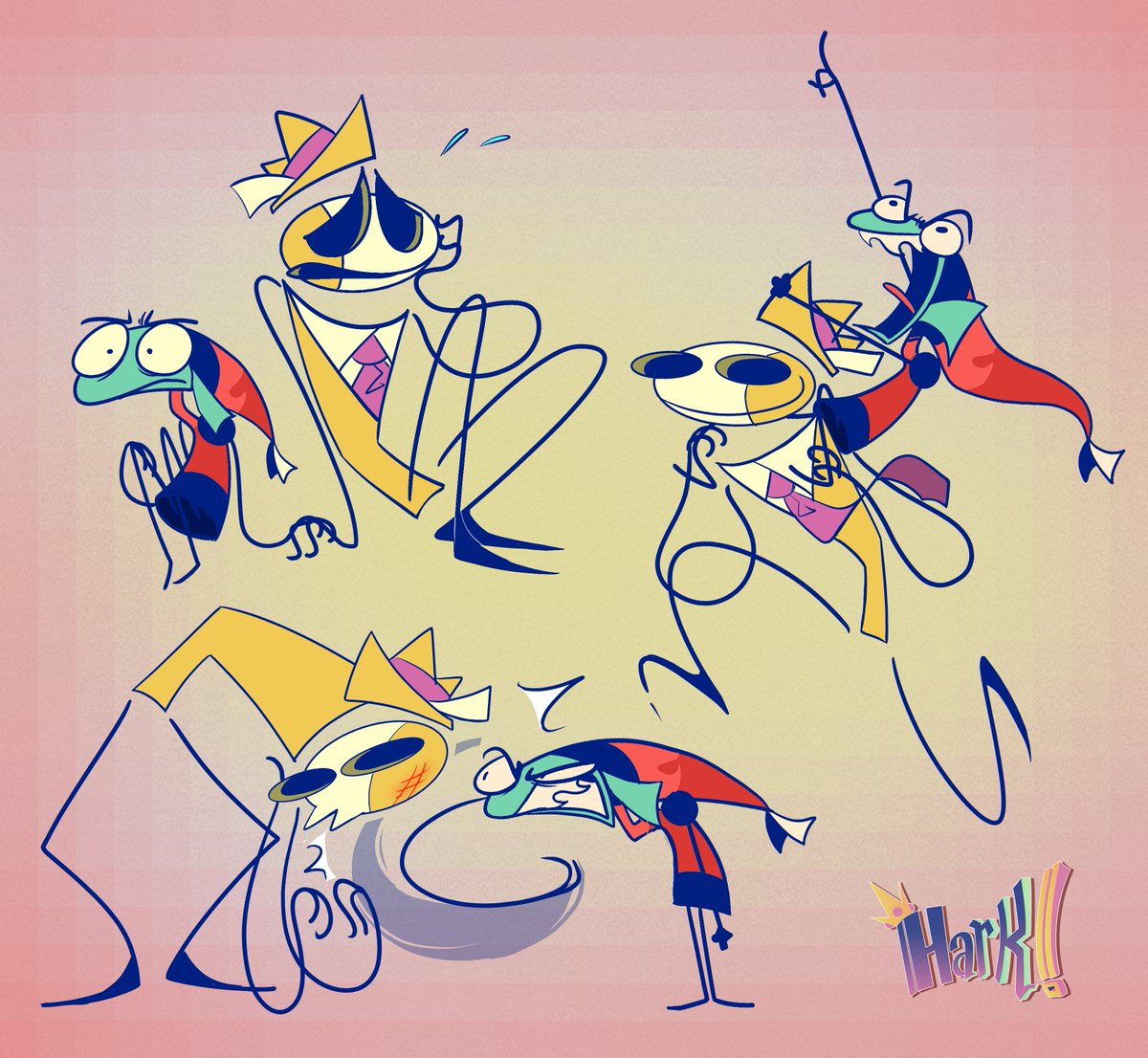 MotleyMotion's tweet photo. Happy #IndieAnimationDay ! 
Salmonella and Cardstok have a special kind of friendship. They simply bring out the worst in each other 💛❤️ https://t.co/mo7EYv5PDf