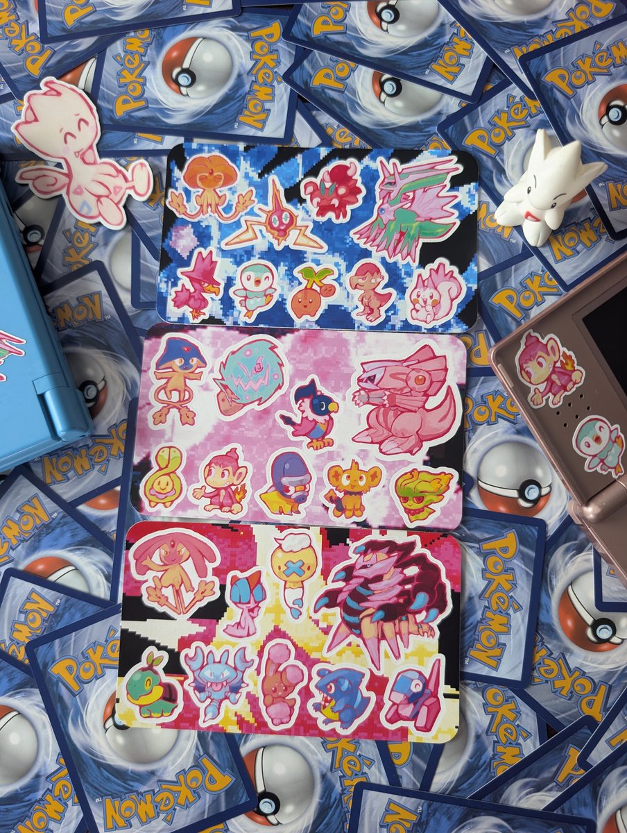 I made some Pokemon stickers :D
