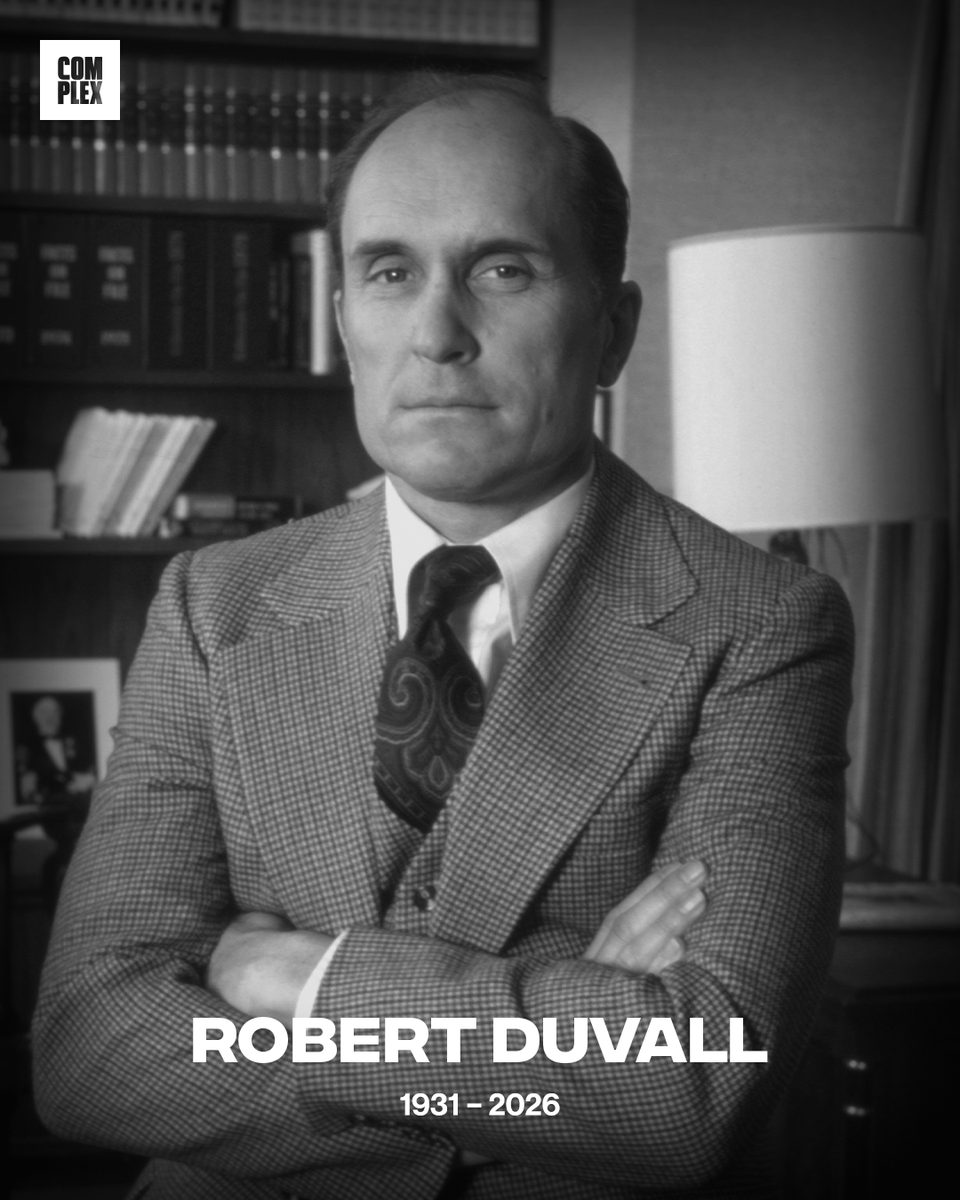 ComplexPop's tweet photo. Robert Duvall has died at the age of 95, his wife announced.

May He Rest in Peace. 🕊️ https://t.co/RQsFITnFY4