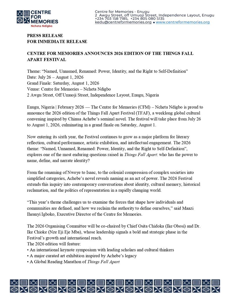 Things Fall Apart Festival tweet media