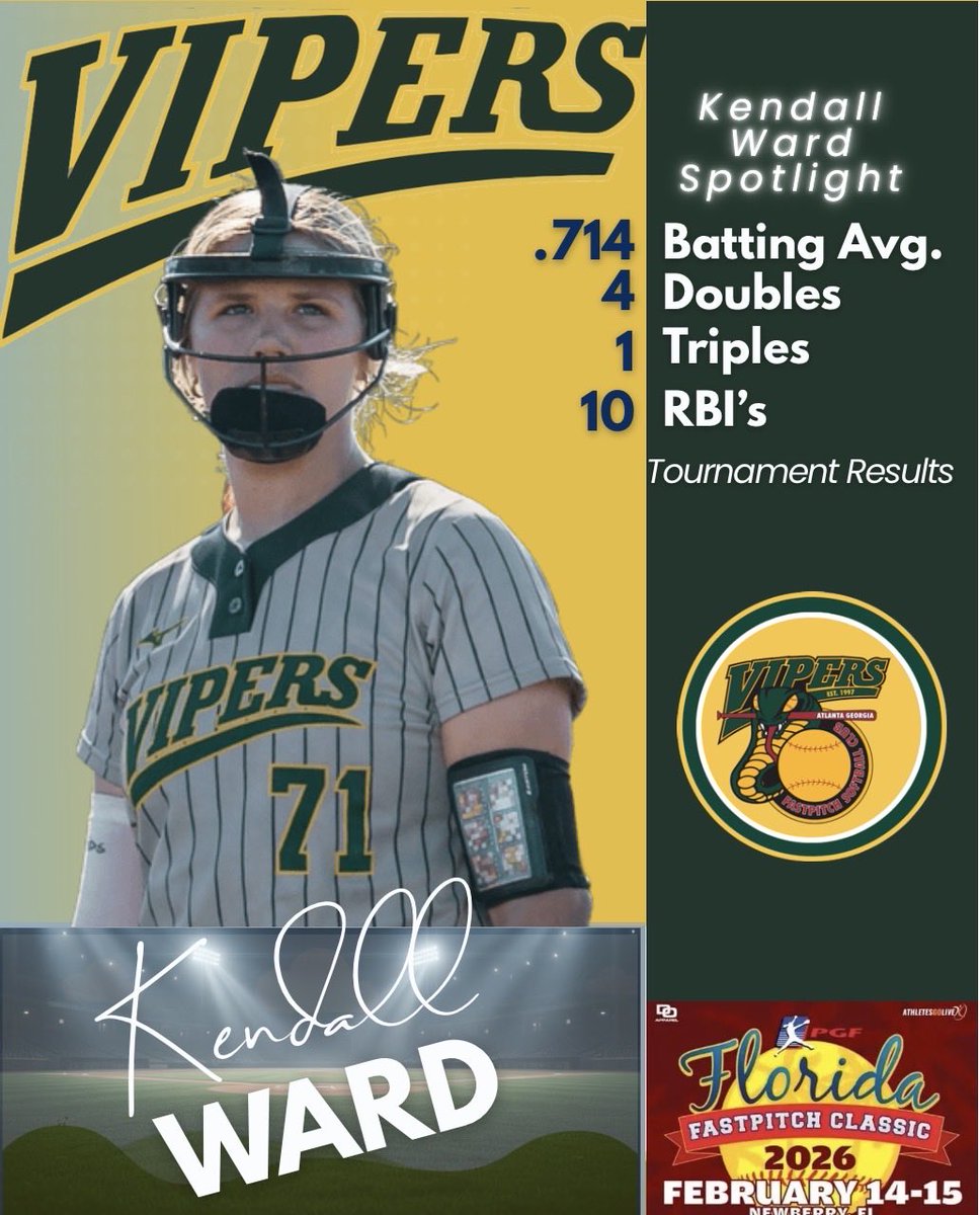 KWard71's tweet photo. #vipers #atlantavipers #softball https://t.co/5xWYiydUtD